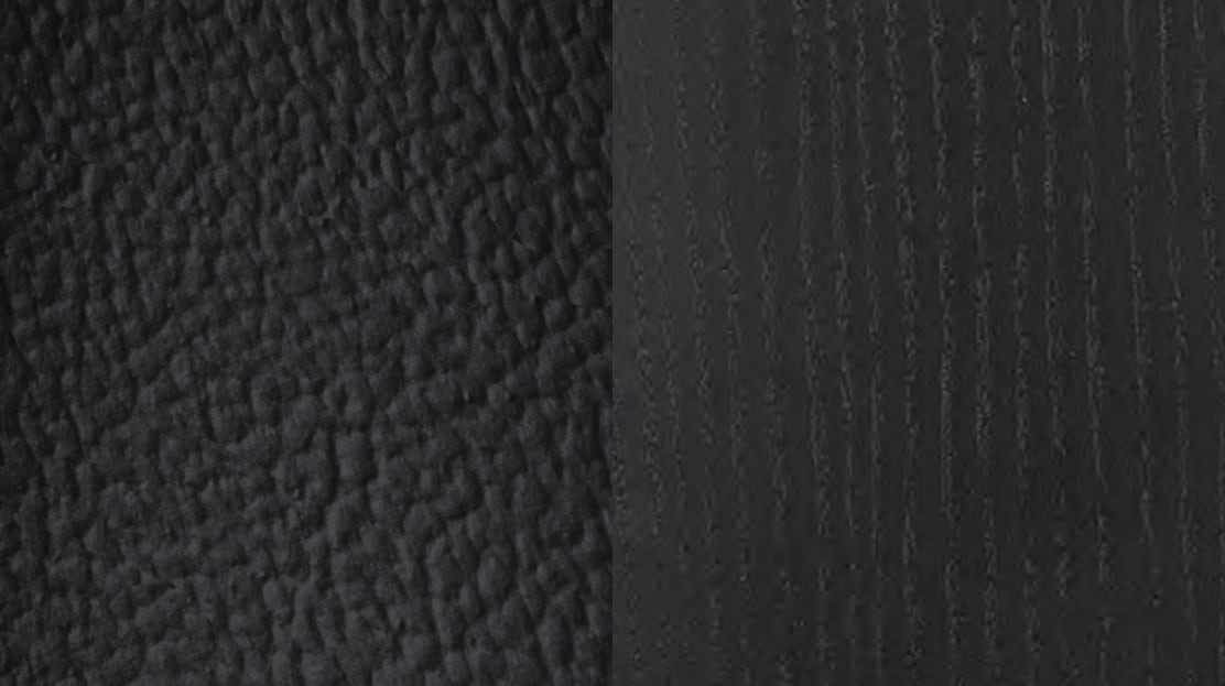 Graphite Leather / Black Open Pore Wood Interior Trim Accents