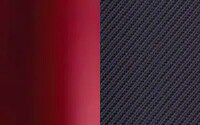 Monaco Red with Black Stitch / Matte Black Carbon Fiber trim